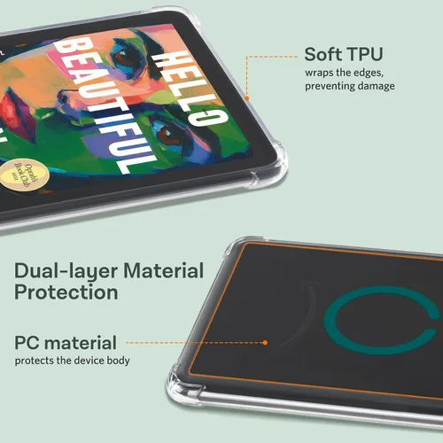 Miniatura 3 de iDLEHANDS Funda magnética transparente para Kindle Paperwhite de 7" de 12ª generación 2024 y Kindle Colorsoft - con AirBag compatible con iPhone
