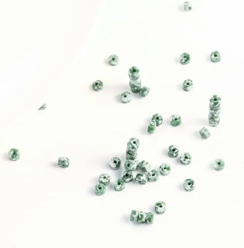 Miniatura 3 de Abalorios Espaciadores de Jade Natural Africano 4x2mm 38cm/str Redondos Planos Semipreciosos para Hacer Pulseras y Collares Ágata negra