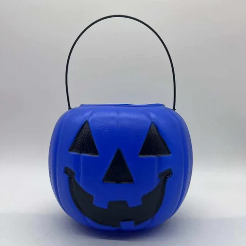 Miniatura 2 de Balde de caramelos con forma de Calabaza de Halloween., Azul