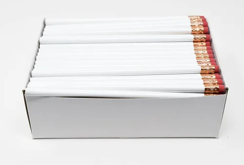 Miniatura 26 de Pencil Guy Lápices redondos en blanco Crema 144 a una caja: No afilados