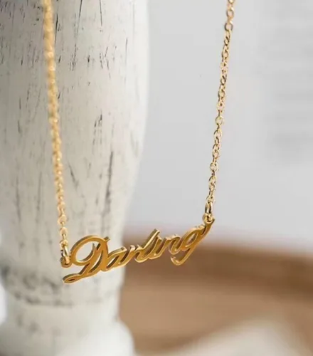 Miniatura 6 de Tobillera personalizada con nombre personalizado para mujeres y niñas, tobilleras laminadas de oro plateado con nombre inicial para mujer