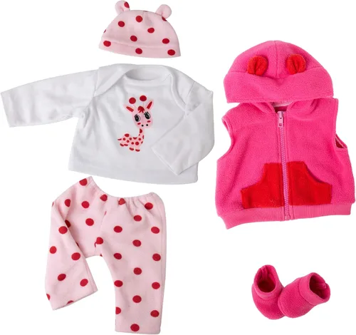 Miniatura 13 de EKOKIZ Ropa de muñecas Reborn de 17 a 20 pulgadas, ropa realista para recién nacidos, accesorios de regalo, juego de regalo para muñecas de bebé