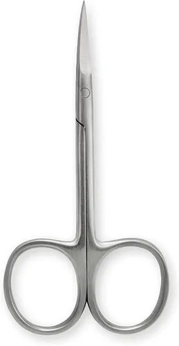 Miniatura 3 de Amazon Basics Tijeras de belleza, acero inoxidable, corte de precisión curvado, herramienta de aseo multiusos, fáciles de usar, color plateado
