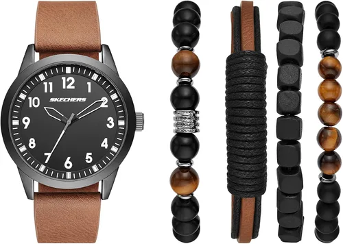 Miniatura 14 de Skechers Set de Regalo para Hombre con Reloj y Pulsera Apilable o Correa Intercambiable