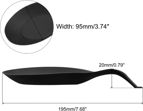 Miniatura 2 de uxcell Soporte de cuchara de silicona, 7.68 x 3.74 pulgadas, resistente al calor, soporte para utensilios de cocina, espátula, soporte para cucharón