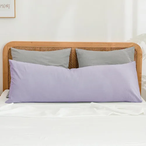 Miniatura 64 de BESTOUCH 100% Algodón Lavado Funda de Almohada para Cabello y Piel, Sensación de Lino, Suave, Cómoda, Transpirable, Juego de 2 Fundas de Almohada