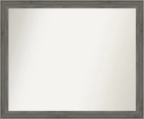 Miniatura 131 de Amanti Art Espejo personalizado, espejo de baño gris plomo a rayas, espejo de pared o espejo de tocador de baño sobre el fregadero