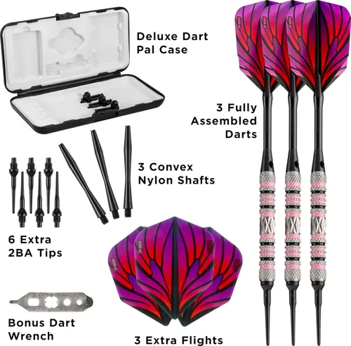 Miniatura 4 de Viper Wings - Dardos de punta suave 80% tungsteno Rosado