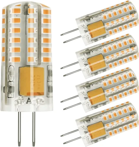 Bombilla LED G4 de 12 V con base de clavija 3 W, blanco cálido, 2700 K, reemplazar bombillas halógenas de 20 W para iluminación del hogar y el