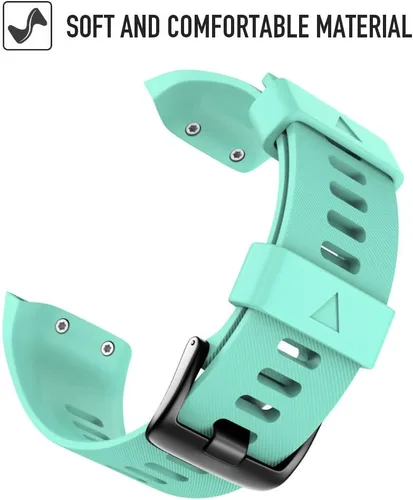 Miniatura 2 de NotoCity Correa de reloj de repuesto de silicona suave para Garmin Forerunner 35, compatible con Forerunner 35 Smartwatch Verde menta