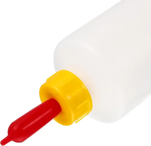 Miniatura 5 de Housoutil Biberón de cordero de 13.5 fl oz, 1 juego de biberones de cabra con pezones, cubo de alimentación agrícola para ganado como corderos
