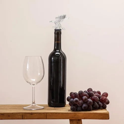 Miniatura 3 de Decantador de vino vertedor de vino Tapones de botella: Aleación de cabeza de águila vertedor de botella Aireadores de vino Vino Champán Tapón Caño