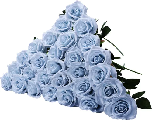 Miniatura 10 de LVEFIT 12 rosas artificiales de seda de color naranja quemado, ramo de rosas de seda de tallo largo para bodas, despedidas de soltera, fiestas