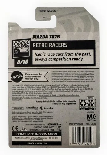 Miniatura 2 de Hot Wheels Mazda 787B, Retro Racers 4/10