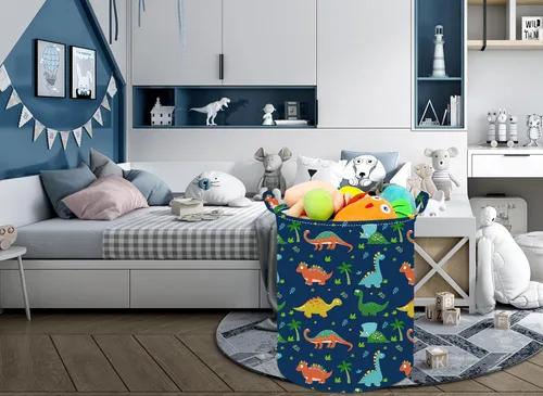 Miniatura 7 de Cesta plegable para ropa sucia para niños, cesta organizadora de almacenamiento plegable, almacenamiento de ropa de juguetes con asas