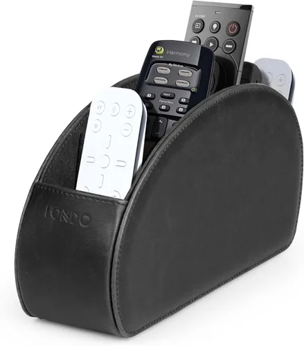 Miniatura 3 de Otto porta control remoto con 5 bolsillos para DVD, Blu-Ray, TV, Roku o Apple TV - PU piel con forro de gamuza - Delgado, living compacto o depósito