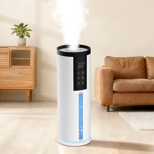 Humidifiers for Large Room 550 ft² - GloryAir 8L Cool Mist Humidifier for Bedroom Home Plants Baby, Top Fill, 120H Runtime, 4 Mist Spray Levels,