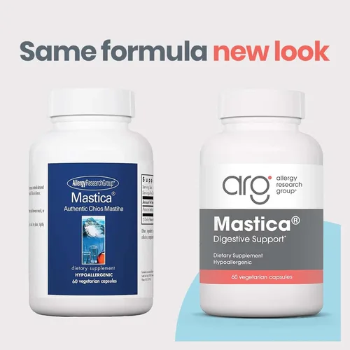 Miniatura 2 de Allergy Research Group ARG Mastica Soporte digestivo – Apoya la comodidad digestiva – Ofrece 1000 mg de resina de goma de masilla Chios por porción