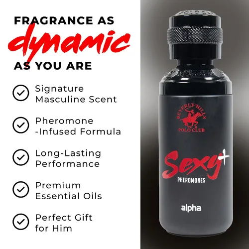 Miniatura 6 de Beverly Hills Polo Club Sexy + Pheromones Alpha EDP Spray - Colonia de feromonas para hombres con aceites esenciales naturales, aroma fresco