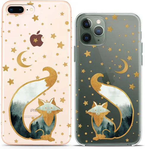 Miniatura 16 de Fundas a juego para parejas compatibles con iPhone 16 15 14 13 12 11 Pro Max Mini Xs X 6s 8 Plus 7+ Xr 10 SE 5 Cookie Coffee Gift Best Friend Kawaii