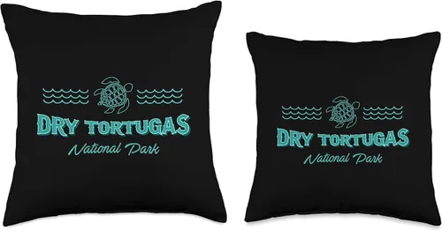Miniatura 3 de Dry Tortugas National Park Gifts by KAEDAM Dry Tortugas National Park Florida Keys - Almohada de recuerdo de viaje, 16 x 16 pulgadas, multicolor