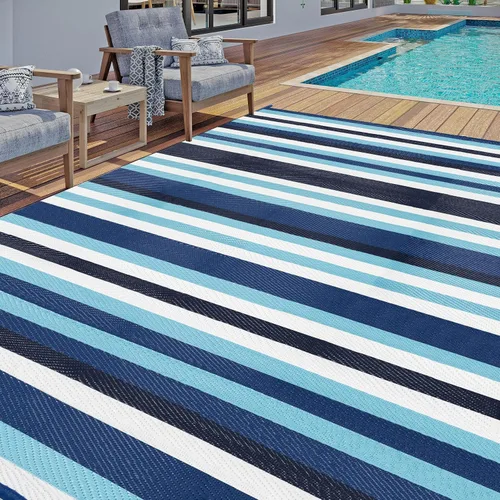 Miniatura 44 de HUGEAR Alfombra para RV Exterior Tapete Impermeable Alfombras para Exteriores 9'x12' para Patios Liquidación Alfombra Exterior Alfombras de Camping
