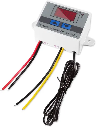 Miniatura 6 de UMLIFE 2 piezas XH-W3001 módulo controlador de temperatura LED digital, interruptor termostato digital con sonda impermeable, termostato electrónico