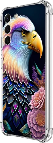 Miniatura 36 de Funda para Galaxy S23, diseño de mariposas azules, rosas, protección contra caídas, a prueba de golpes, de cuerpo completo, resistente a