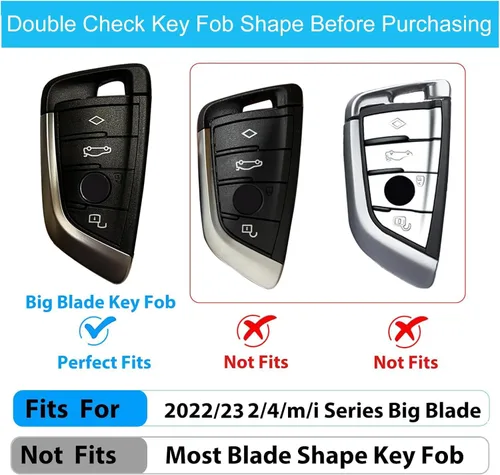 Miniatura 2 de Funda grande para llavero de TPU para BMW 2022, serie 2/4 425i/430i/225i/M240i/i3/i4, etc., funda de llave de TPU suave de protección completa, 4