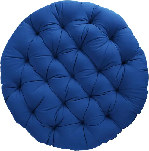 Miniatura 30 de Sorra Home - Cojín con mechones Papasan - Cojín redondo cómodo para silla Bucket & Moon - Cojín de piso con espuma suave para muebles