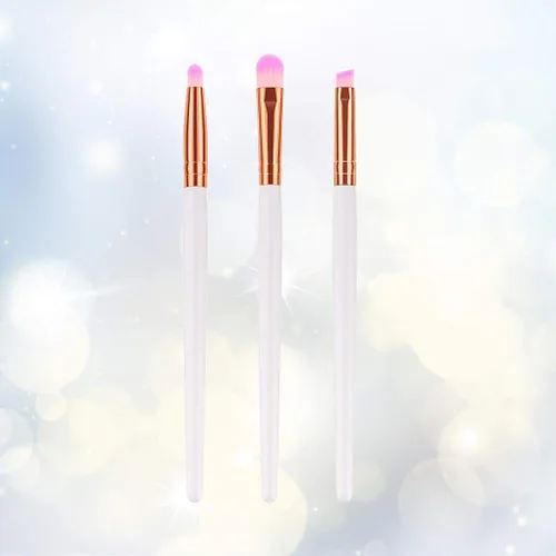 Miniatura 3 de Cepillo de maquillaje de cerdas de nailon con mango de madera, kit de brochas de rubor en polvo para mujer (T- 03-005) para mujeres y niñas