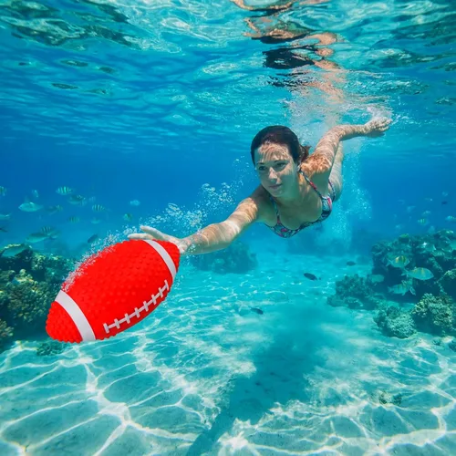 Miniatura 2 de Hiboom Fútbol de piscina para piscina, fútbol acuático impermeable para pasar bajo el agua, regate, juguetes de piscina con relleno de agua