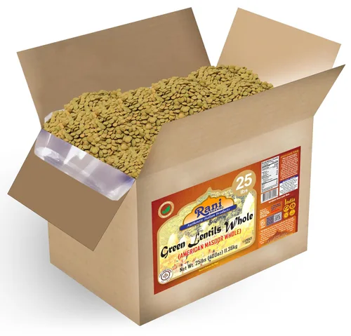 Miniatura 11 de Rani Masoor Enteras (Lentejas verdes enteras con piel) 64 onzas (4 libras) 4.0 lbs a granel ~ Todo natural Vegano Apto para gluten Sin OMG