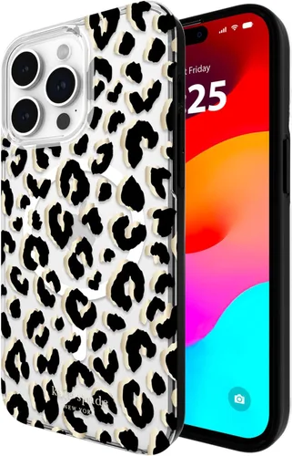 Miniatura 10 de Kate Spade New York Funda para iPhone 15 Pro Max, compatible con la funda MagSafe para teléfono, purpurina gruesa iridiscente
