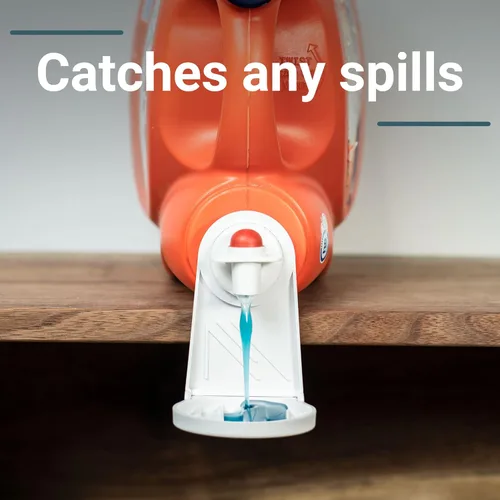 Miniatura 3 de Atlas Cup - Colector de goteo de detergente para ropa sucia, soporte para vasos de detergente, tamaño único que se adapta a la mayoría de botellas