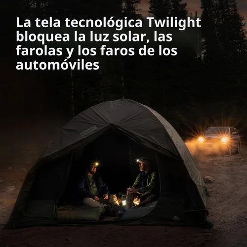 Miniatura 3 de Kelty Daydreamer Tienda de Campaña 4P + 6P, Tela Blackout, Altillo de Equipaje con Difusión de Luz Interior, Altura de Pie, Libre de PFAS