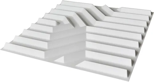 Miniatura 27 de Art3d Panel de Pared de Diamante 3D de PVC Dentado a Juego-Negro Mate, para Decoración Interior Residencial y Comercial Diamante mate negro