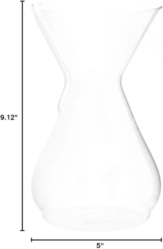 Miniatura 9 de Cafetera de vidrio Chemex, Con manija, Transparente