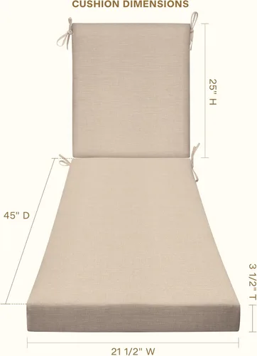 Miniatura 4 de Honeycomb Cojín para diván con textura de almendra lisa para exteriores: Relleno sintético reciclado, resistente a la intemperie, reversible, cómodo