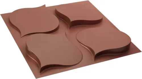 Miniatura 6 de Ekena Millwork WP20X20CVWH 19 5/8 pulgadas de ancho x 19 5/8 pulgadas de alto Clover EnduraWall Decorativo 3D Panel de Pared Cubre 2.67 pies