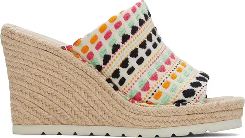 Miniatura 2 de TOMS Sandalias Monica Mule para mujer, Natural Multi