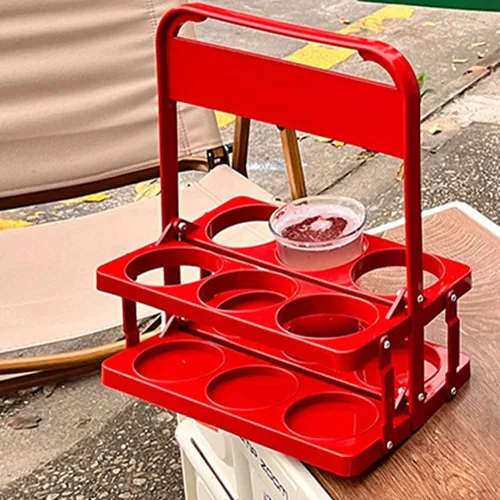 Miniatura 5 de Portabotellas de cerveza, Portabebidas para , Cesta de bastidor de cerveza, Estante portátil para botellas de cerveza, Botella de bebidas