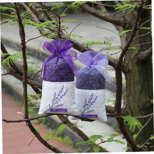 Miniatura 2 de 22 bolsas de muselina con lavanda seca para ambientador de armario, cajón, fragancia y bolsas