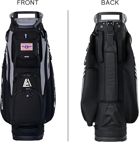 Miniatura 8 de ASK ECHO Soundless-Series - Bolsa para carrito de golf con 15 divisores, parte inferior con bloqueo de agarre