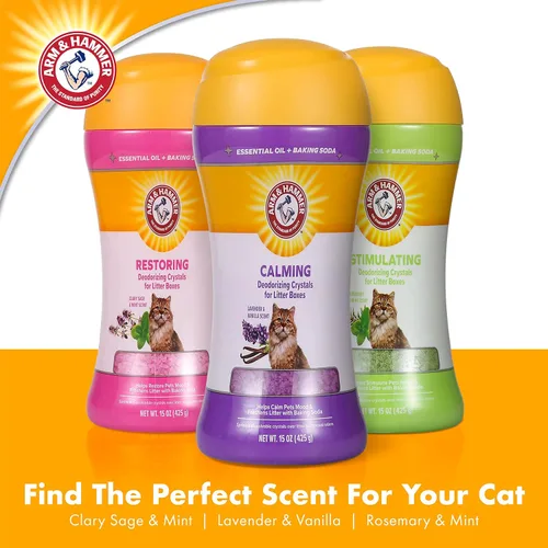 Miniatura 8 de Arm & Hammer Cristales Perfumados para Cajas de Arena para Mascotas, Manzanilla Calmante, Calma el Estado de Ánimo con Cada Uso; Cristales