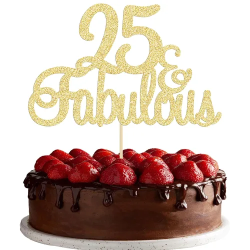 Miniatura 18 de Gyufise 1 decoración de 30 con purpurina dorada y fabulosos adornos para tartas de 30 años y fabulosos adornos para tartas de cumpleaños de 30 años