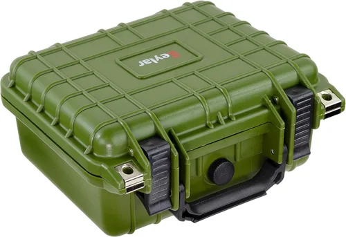 Miniatura 3 de Eylar Pequeño engranaje de 10.62", equipo, estuche rígido para cámara impermeable con espuma TSA estándares (verde)
