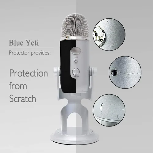 Miniatura 2 de YOUSHARES Blue Yeti Protector - Funda de silicona de protección completa para micrófono Yeti y Yeti Pro (Blackout)