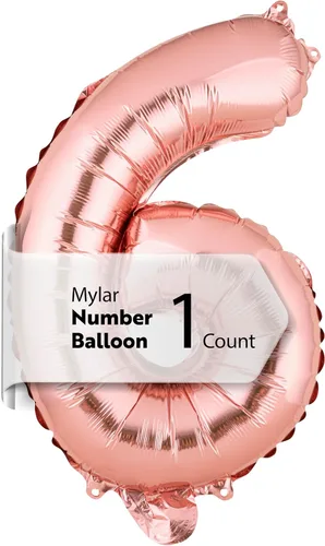 Miniatura 32 de Restaurantware-Balloonify Globo de Número de 16 Pulgadas, 1 Globo Digital para Fiesta - Número 5, Auto-Sellado, Acabado de Mylar de Folio Dorado, Oro