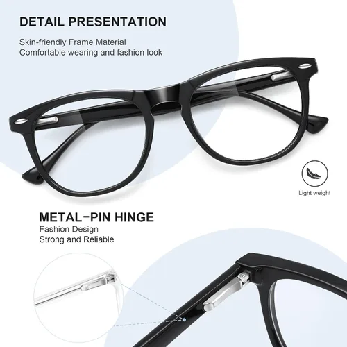 Miniatura 5 de Lentes de bloqueo de luz azul para mujeres y hombres, lentes de luz azul para computadora, antifatiga ocular y deslumbramiento UV